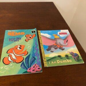 Disney Dumbo Finding Nemo Used Kids Books Bundle of 2